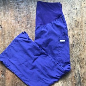 Cherokee purple maternity scrub pants.